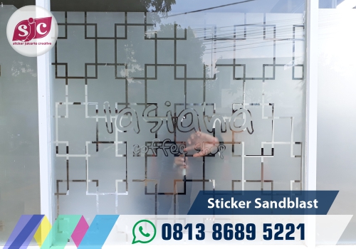 Jasa Sticker Sandblast Jakarta Sticker Jakarta Creative