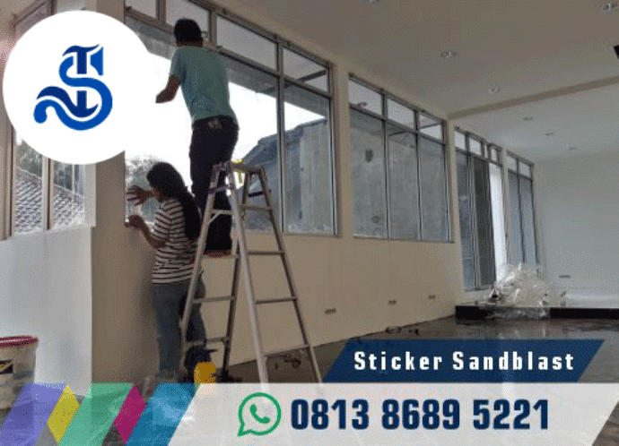 Kaca Film Sticker Sandblast
