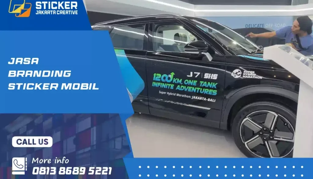 branding sticker mobil