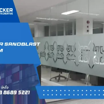 sticker sandblast kaca film