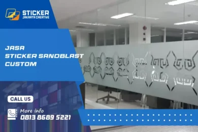 sticker sandblast kaca film