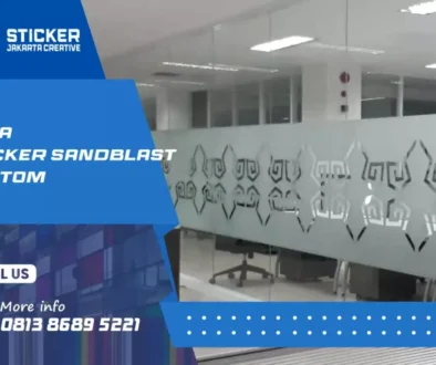 sticker sandblast kaca film