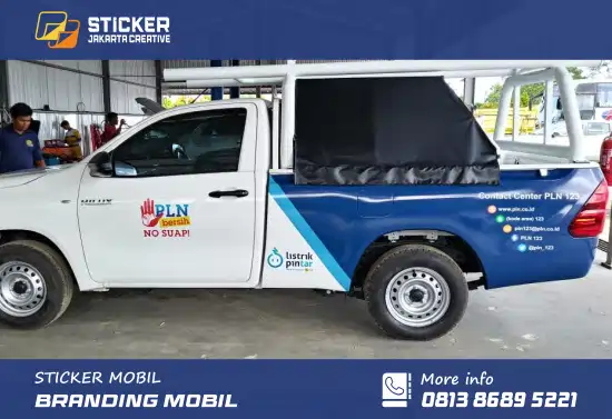 branding sticker mobil doble cabin pln branding sticker mobil doble cabin pln