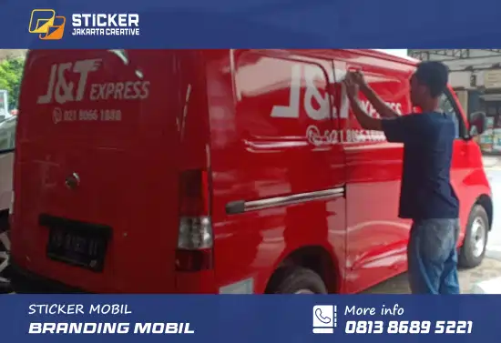 branding sticker mobil j&t branding sticker mobil j&t