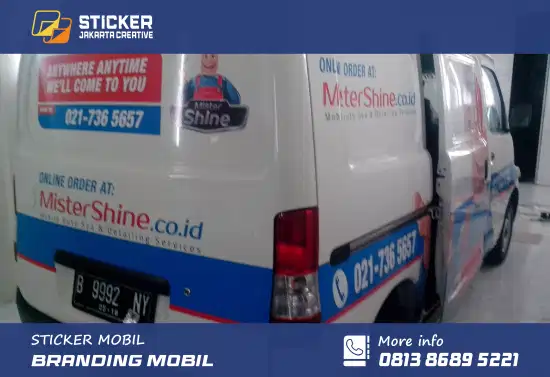 branding sticker mobil mistershine branding sticker mobil mistershine