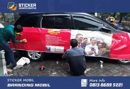 branding sticker mobil partai branding sticker mobil partai